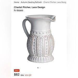 Artisan Cream Ceramic Jug